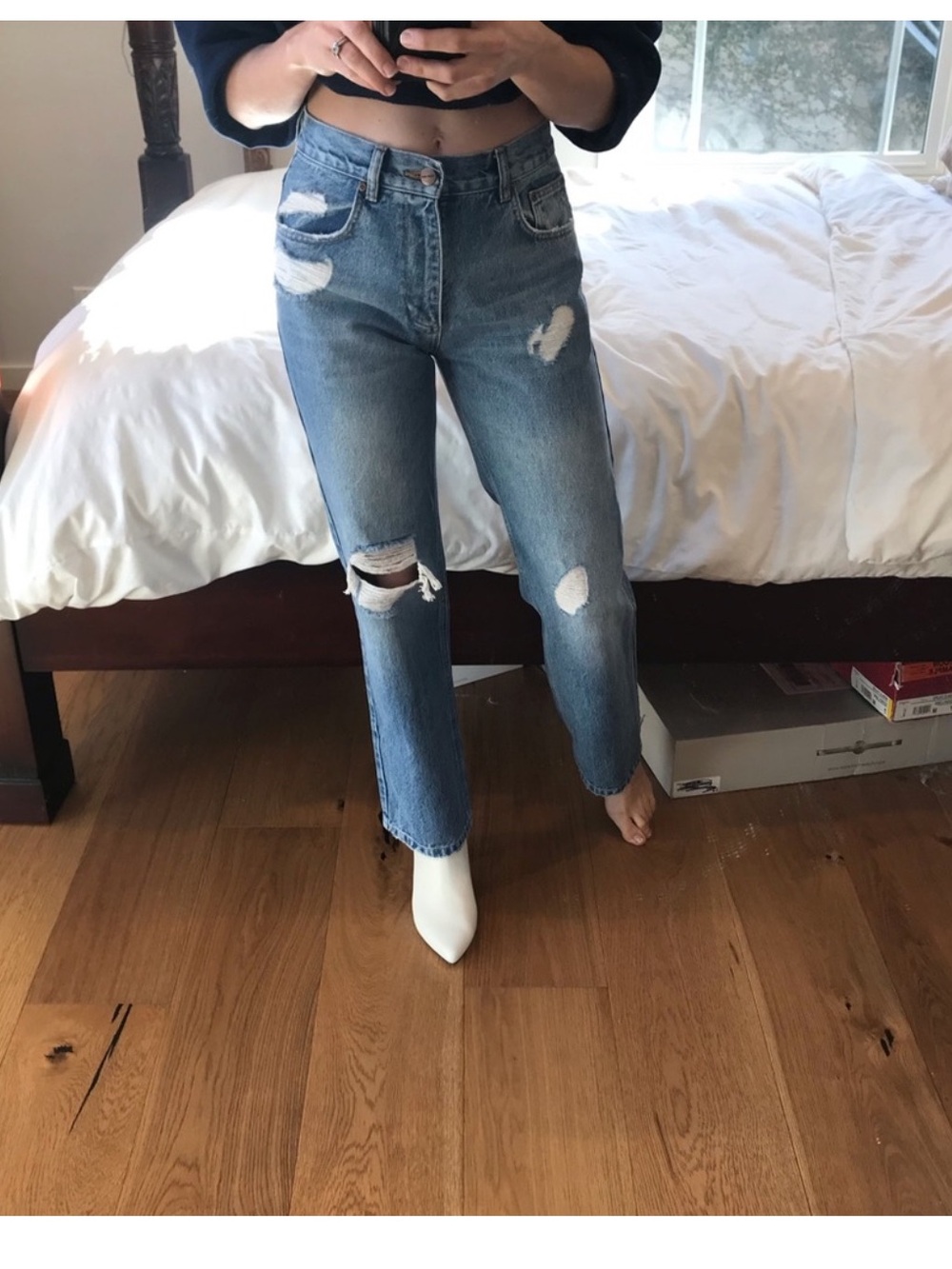 EUC Anine Bing Jackie Jeans in Vintage Wash 25 - Picture 2 of 12